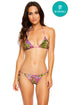 Luli Fama Beyond Wild Wavey Ruched Back Tie Side Bottom